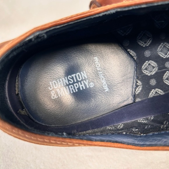 Johnston & Murphy Prentiss Derby Oxford Hybrid Dress Shoe Men 13M Brown Leather - Picture 8 of 10